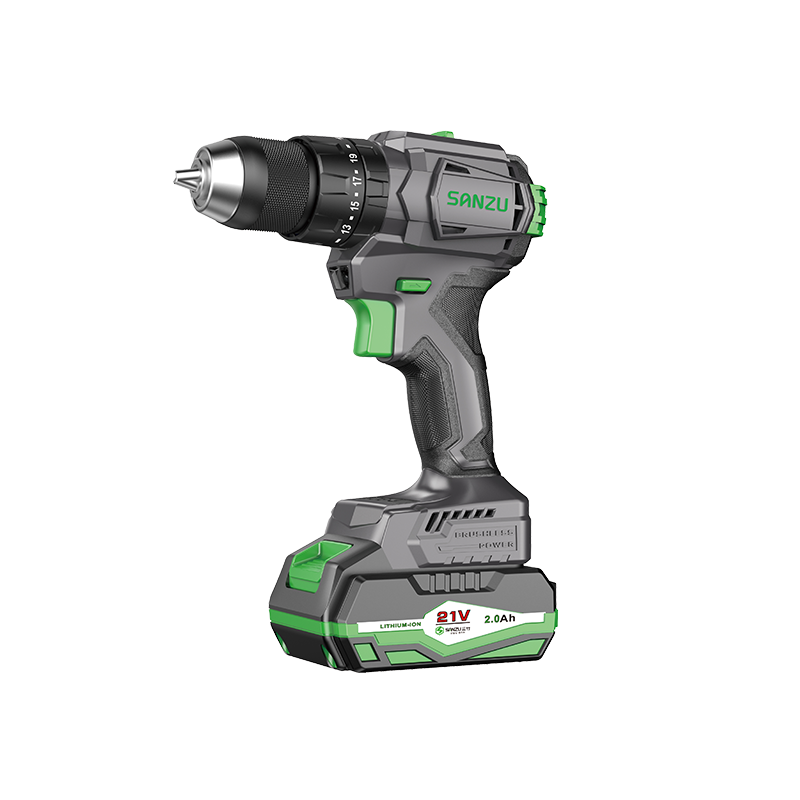 Portable compact variable dual speed brushless cordless drill