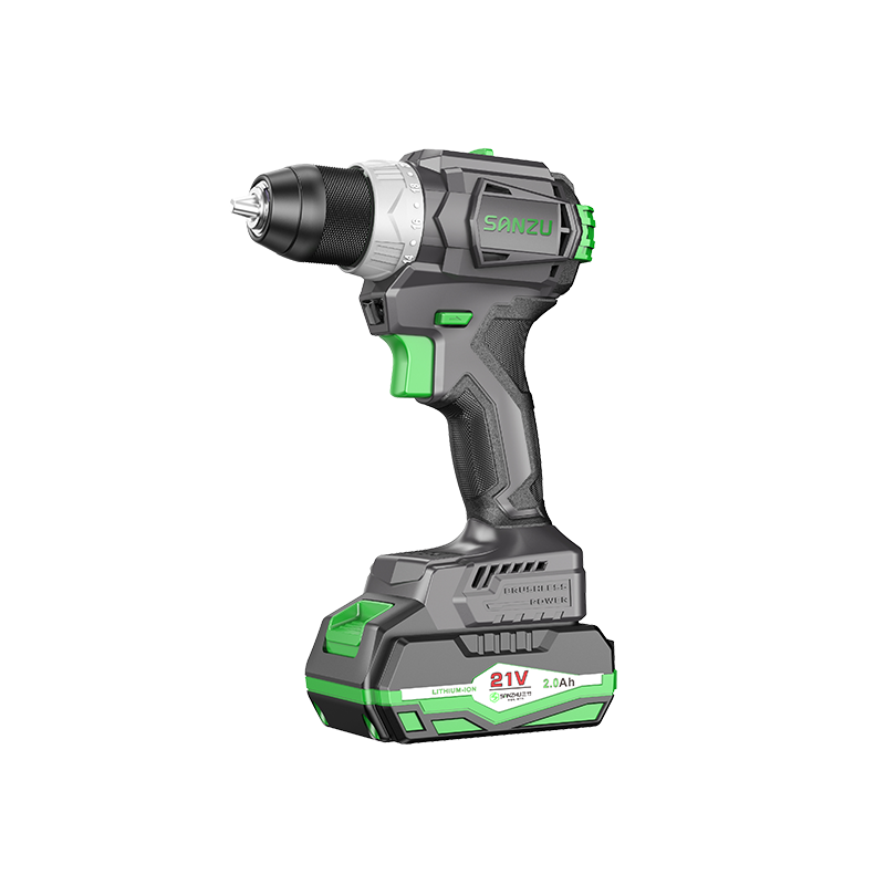 Malakas na metalikang kuwintas na baterya na walang brush na drill